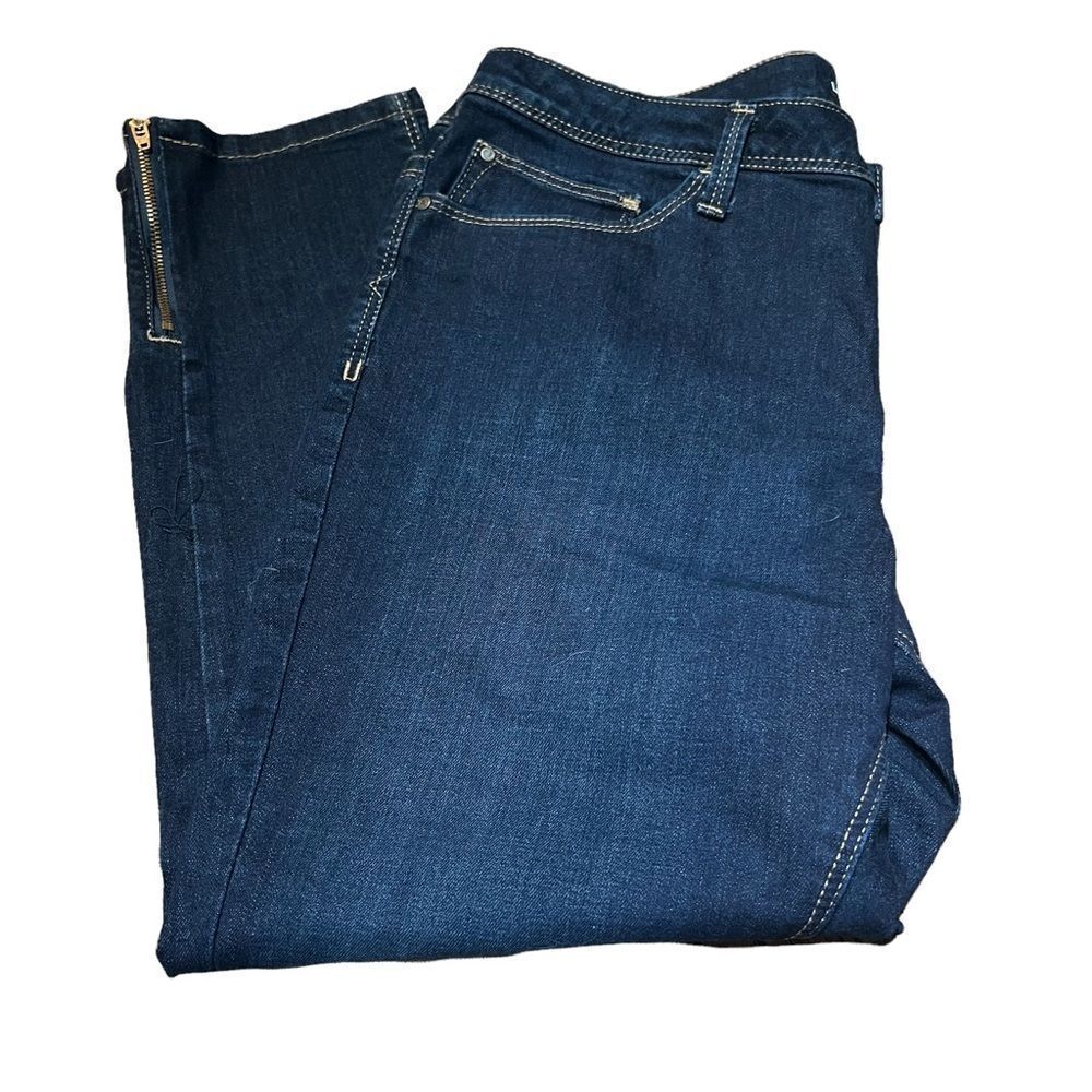 Plus Size LEE Perfect Fit 1889 Dark Denim Wash Jeans size 14P